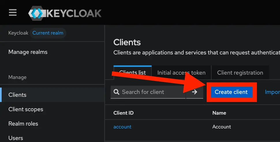 keycloak-master-realm-clients